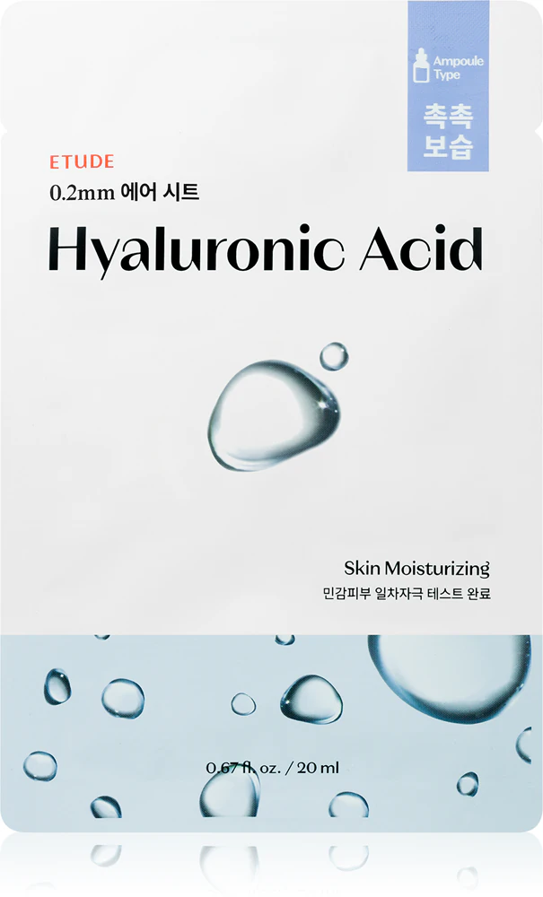 ETUDE 0.2 Therapy Air Mask Hyaluronic Acid cell layer mask for intensive hydration