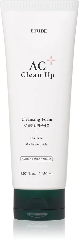 ETUDE AC Clean Up Cleansing Foam Cleansing foam for problematic skin, acne