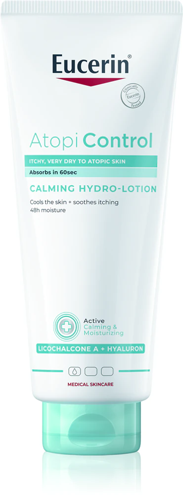 Eucerin AtopiControl Calming Hydro-Lotion soothing fragrance-free cream-gel for dry and irritated skin
