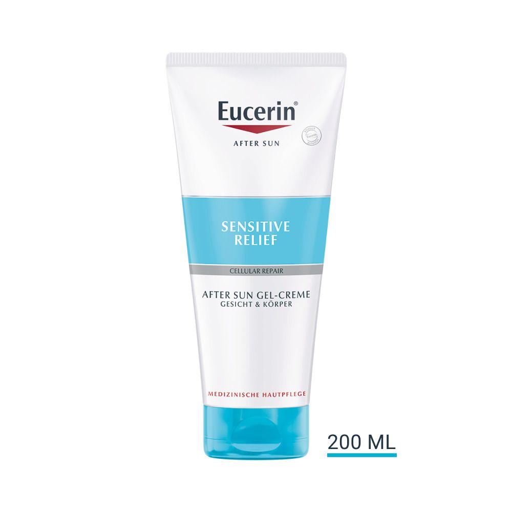 Eucerin® After Sun Sensitive Relief Gel Cream - Ultra-light and cooling Apres Sun care for body and face - now save 20% with code "eucerin20" + Eucerin Oil Control Face SPF50+ 20ml FREE