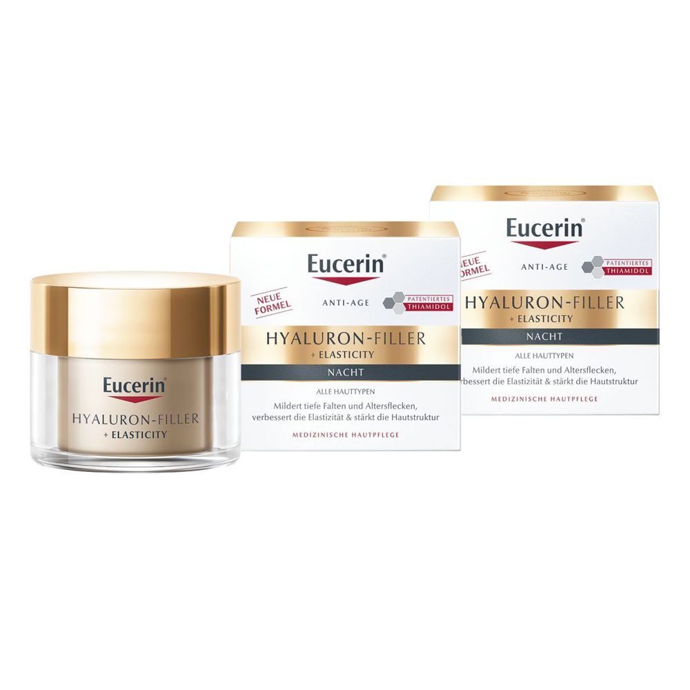 Eucerin® Hyaluron Filler + ELASTICITY night care - now save 20% with code "eucerin20"