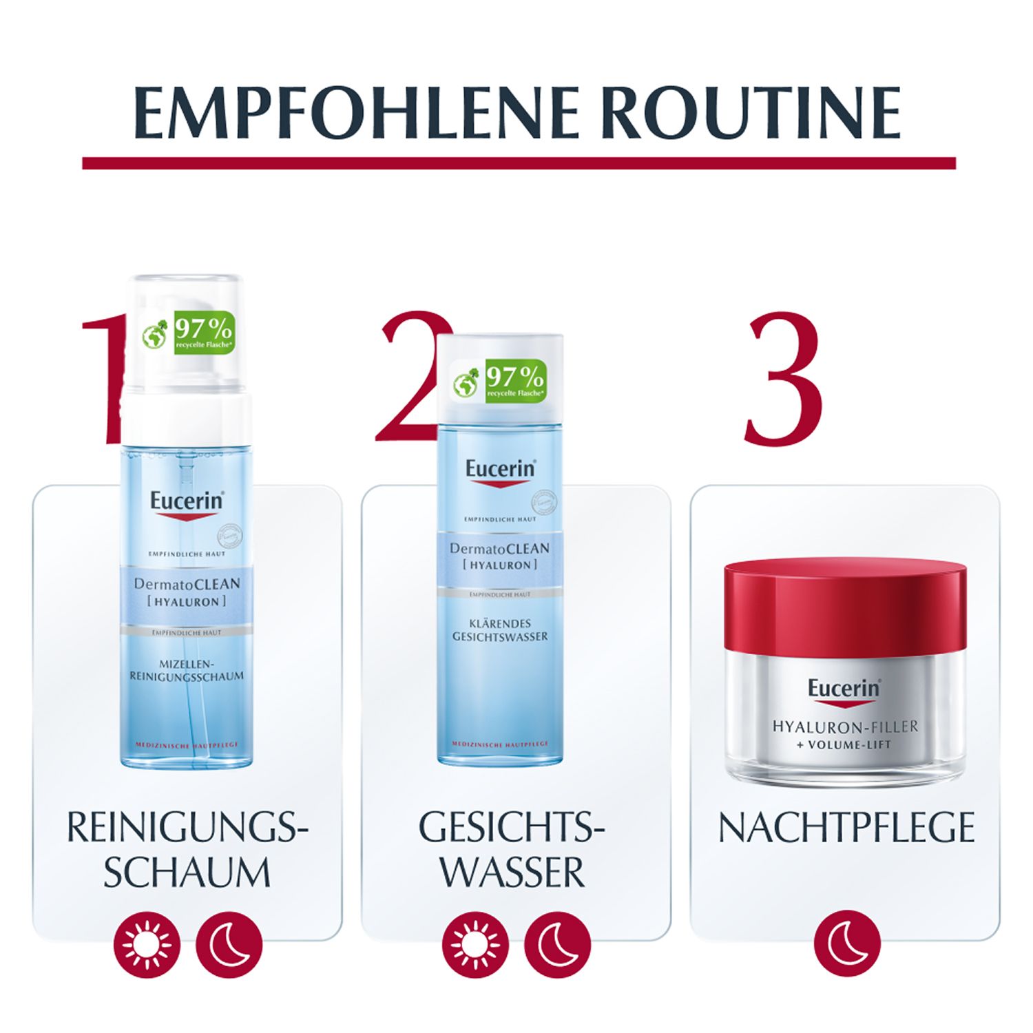 Eucerin® Hyaluron-Filler night care - smoothing night cream against wrinkles nourishes the skin & supports regeneration - now save 20% with code "Eucerin20"