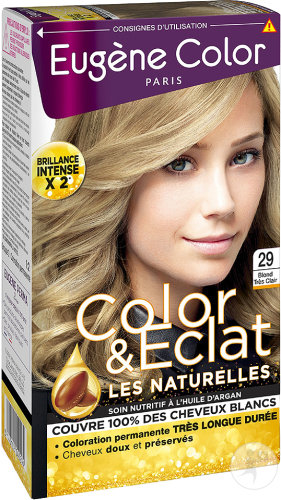 Eugène Color Color & Eclat Les Naturelles Permanent Hair Color 29 Very Light Blonde 1 Kit