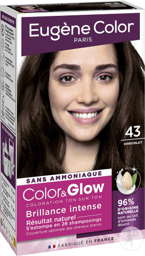 Eugène Color Color&Glow Tone-on-Tone Hair Color Intense Shine N°43 Chocolate 1 Kit