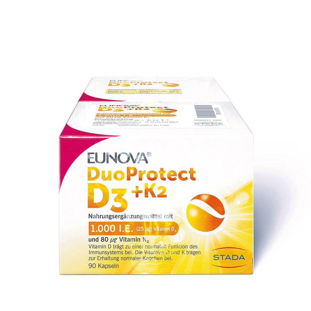 Eunova® Duoprotect Vitamin D3+K2 1000ie/80 µg