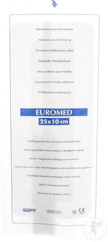 Euromed island wound dressing 10x25cm sterile 5 pieces