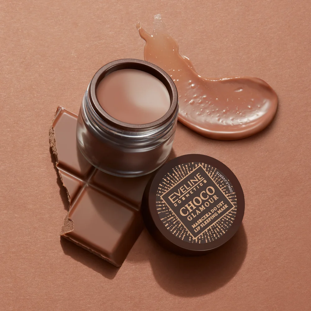 Eveline Cosmetics Choco Glamor regenerating night cream for lips