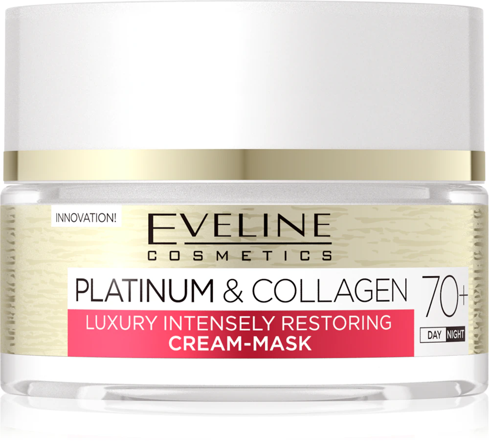 Eveline Cosmetics Platinum & Collagen Renewing Cream Mask 70+