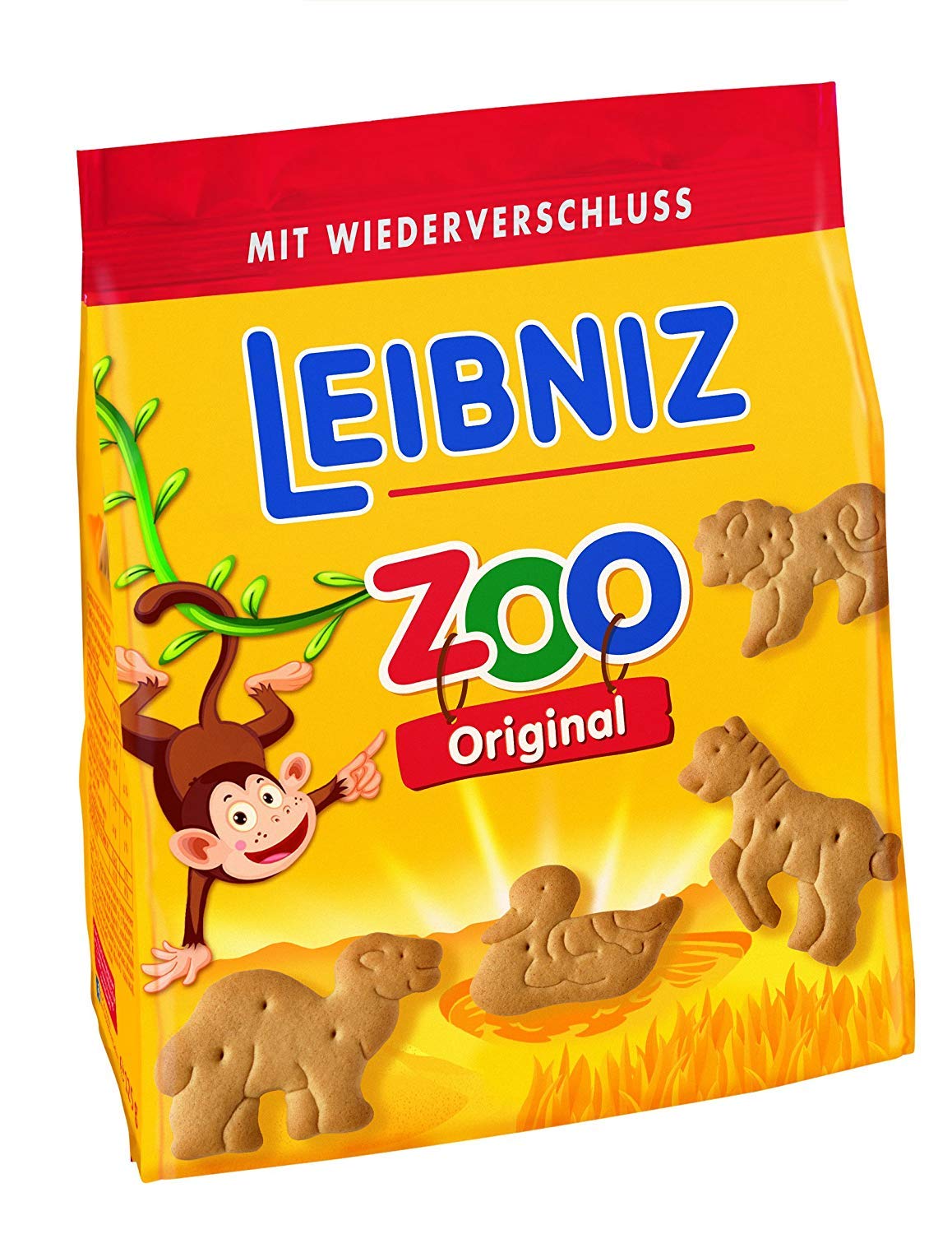 Leibniz Zoo Original 125g - Mini-Butterkekse mit lustigen Tier-Motiven - für Kinder - Kekse zum Spielen - Kinderkekse für den kleinen Hunger