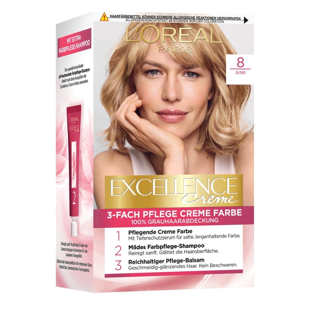 L´Oréal Paris Excellence Crème, No. 8 - Blond