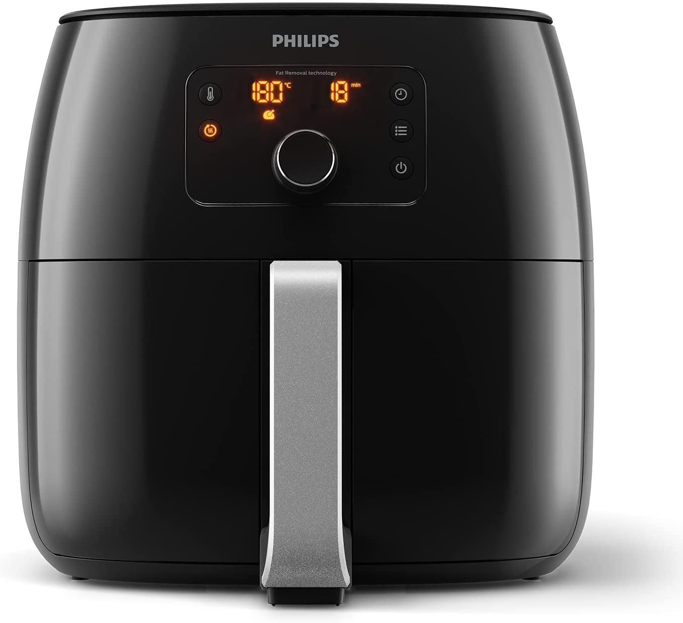 Philips Domestic Appliances Philips HD9762 / 90 Airfryer XXL - the original (2225 W, hot air fryer, for 4-5 people, 1400g, digital display) black