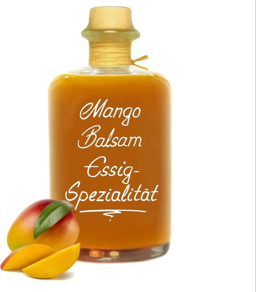 Exotic Mango Balsamic Vinegar - specialty with 40% fruit pulp, full-fruity & very mild, 5% acidity 0.7l