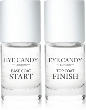 Eye Candy Gel Nail Wrap System Gel top coat for the fingernails without using a UV/LED lamp