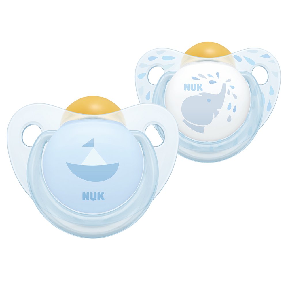 Nuk Rose and Blue Latex Dummy 0-6 Months