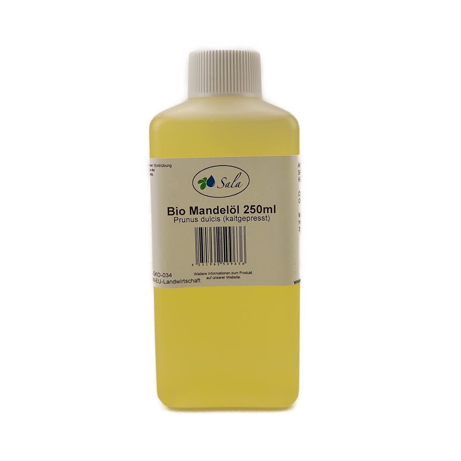 Sala Almond Oil Cold Pressed Organic (250 ml HDPE Bottle)