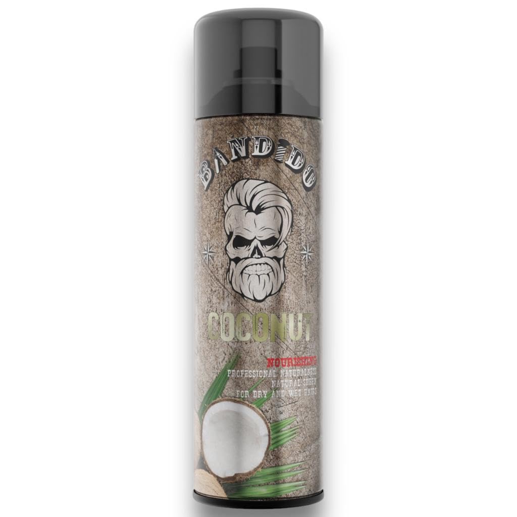 Bandido Coconut Sheen Spray 500 ml - Hair Spray | Coconut Shine Hair Spray for Men and Women | Gloss spray | Coconut Oil Spray | No sticking