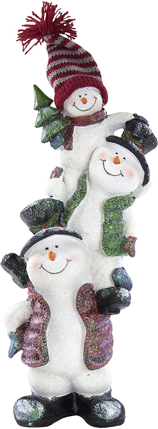 Decoline Three Snowmen Figurine