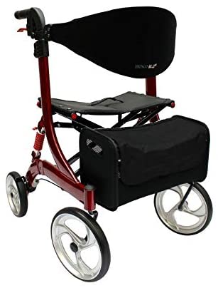Besco Rollator Spring inkl. Sitz-u.Rückengurt, Netztasche und Stockhalter, Farbe: