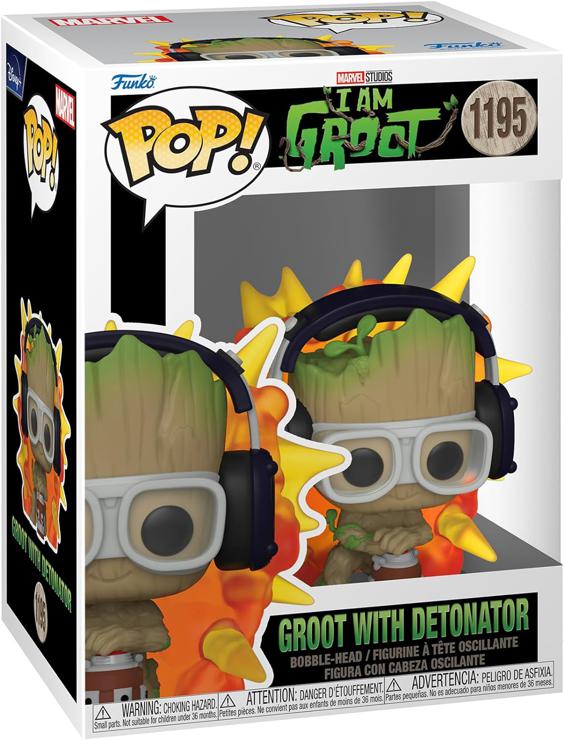 Funko Pop! Marvel: Guardians of The Galaxy - Groot with Detonator - Groot Shorts - Vinyl Collectible Figure - Gift Idea - Official Merchandise - Toys For Children and Adults - TV Fans