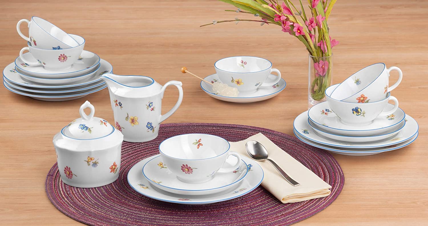 Seltmann Weiden Tea Service Set 18 Pieces Small Nostalgic 34032 Seltmann