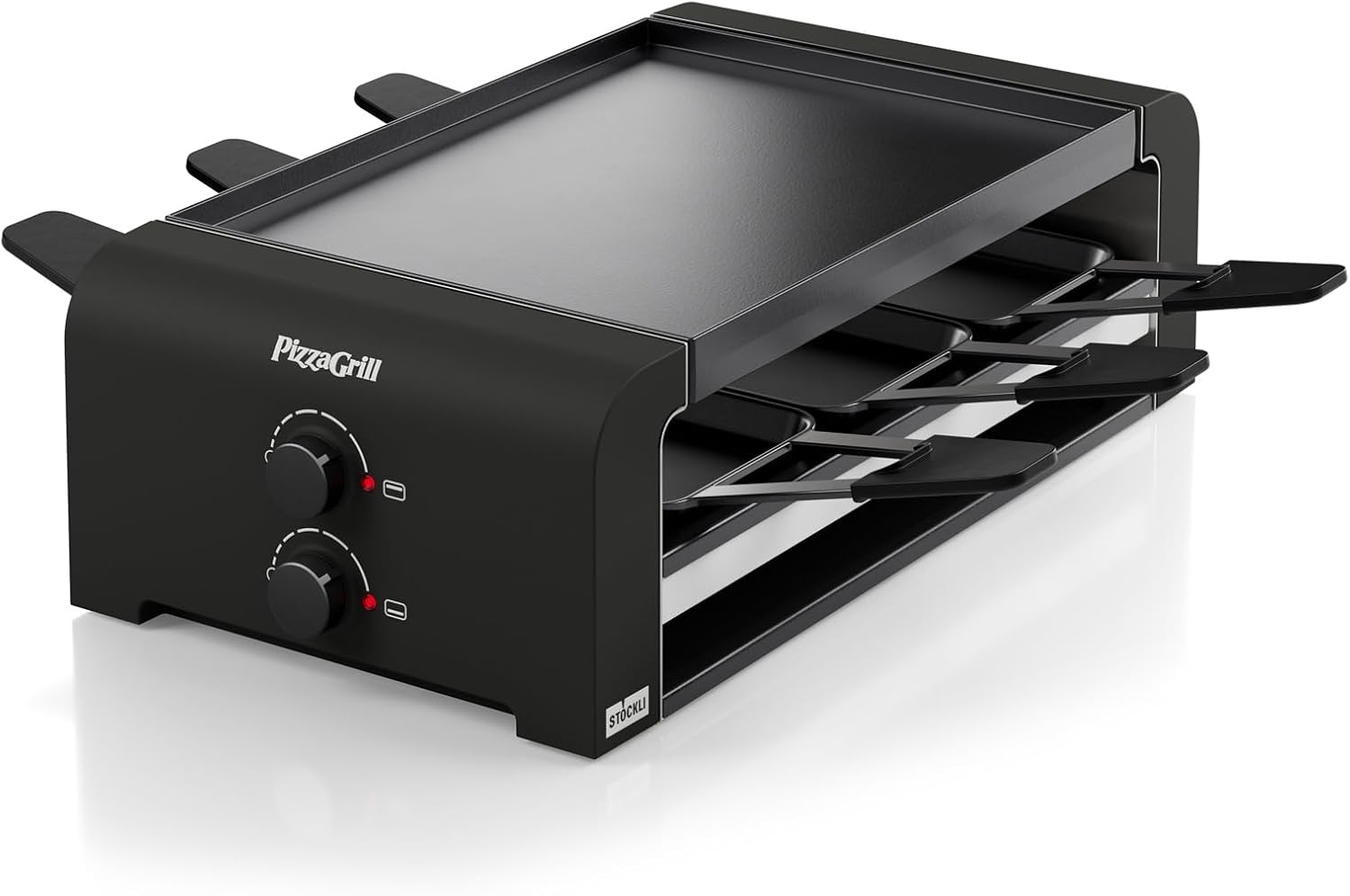 Stöckli Raclette PizzaGrill 6 Black