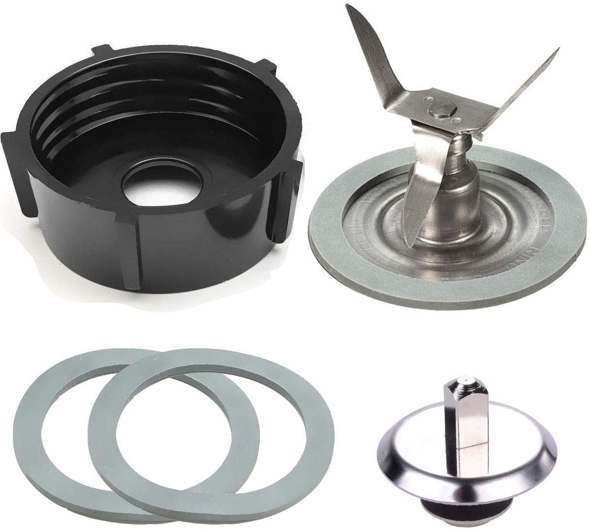 Poweka Blender Knife Compatible with Oster Osterizer with Sealing Ring, Base Plate for Blender and Snap On Repair Kit