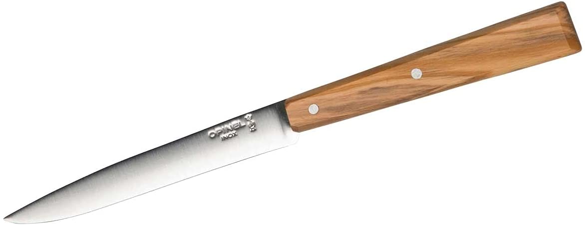 Opinel 254267 South Spirit Olive Wood Outdoor Knife - Silver