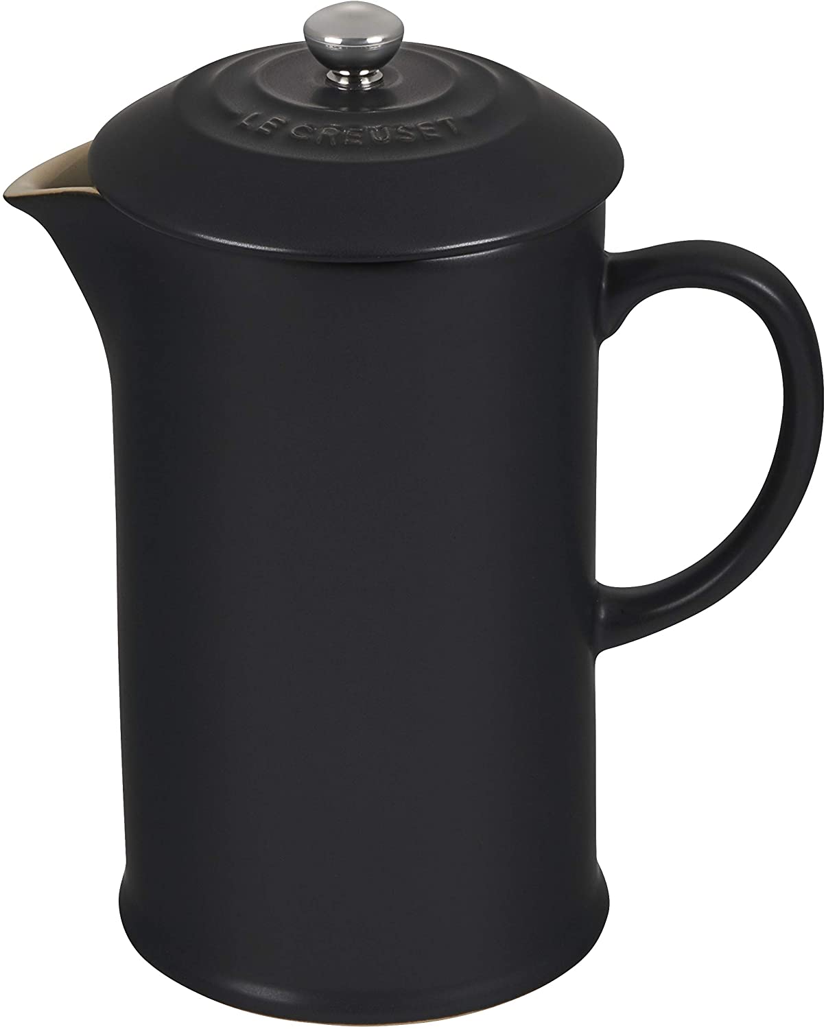 Le Creuset French Press Coffee Maker with Stainless Steel Press Insert 800 ml Stoneware, Caribbean, 750 ml