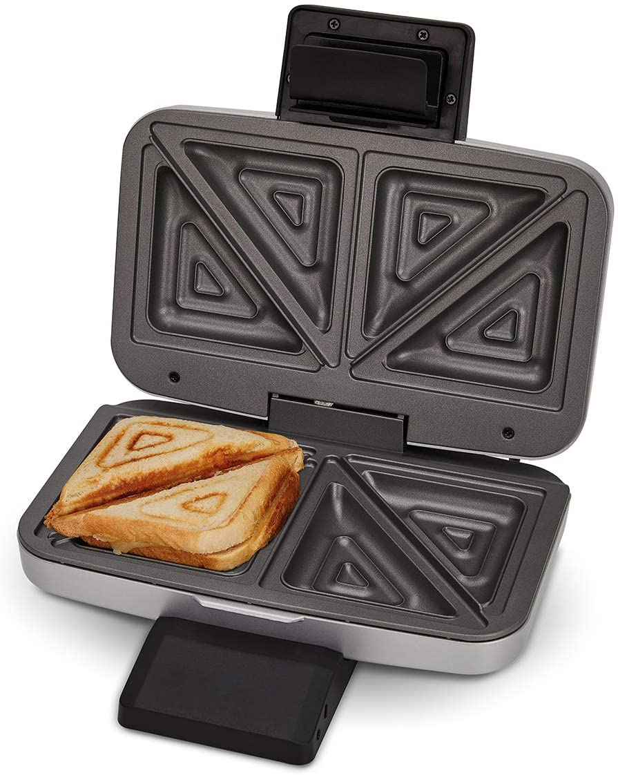 Cloer 6219 900W Sandwich Maker for 2 Diagonal Split Toasts