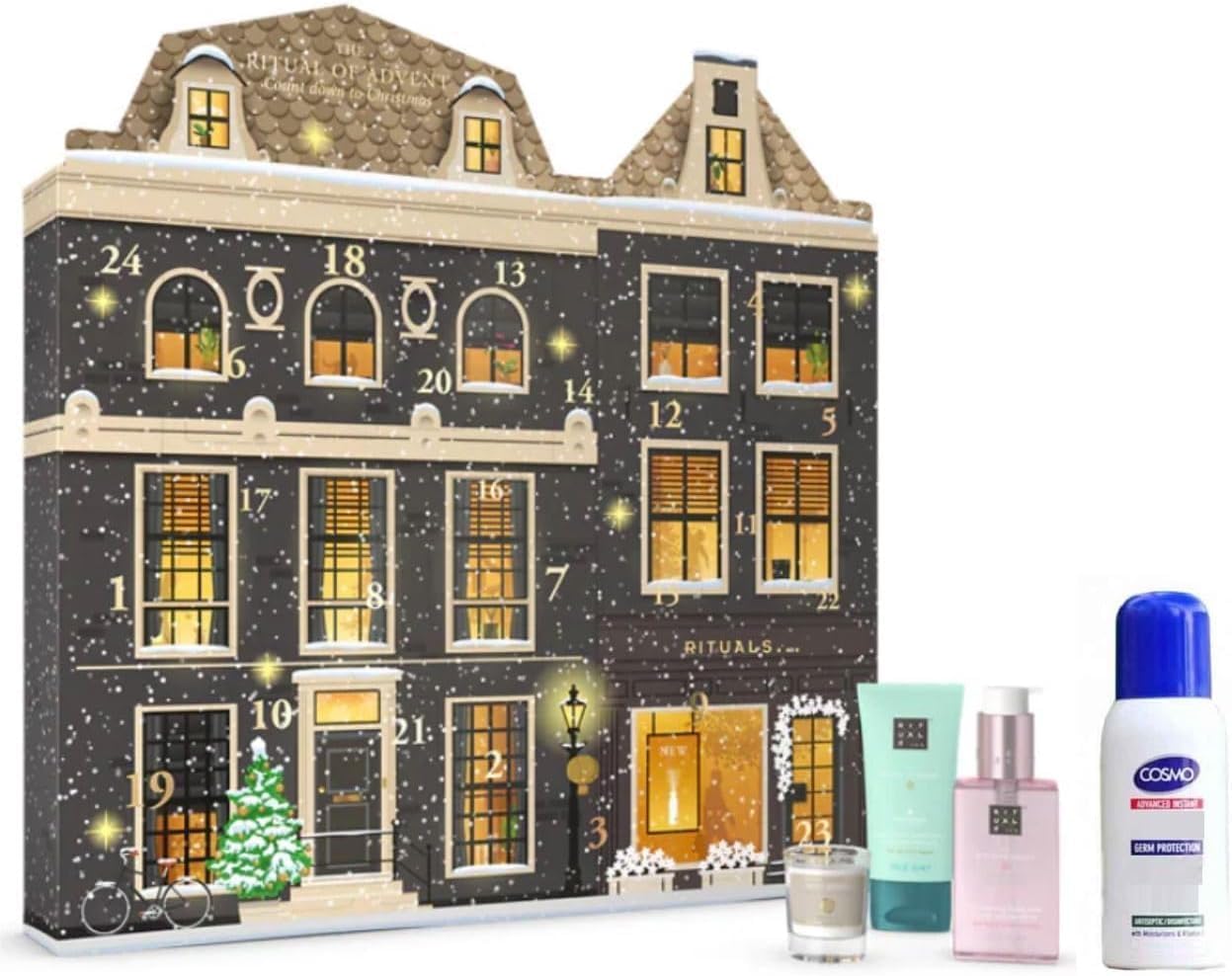 RITUALS Advent Calendar 2024 Women 2D Exclusive Beauty Cosmetics Advent Calendar, 24 Gifts Care Christmas Calendar Woman, Advent Calendar Women, Includes JUNG Cosmo Spray 100 ml