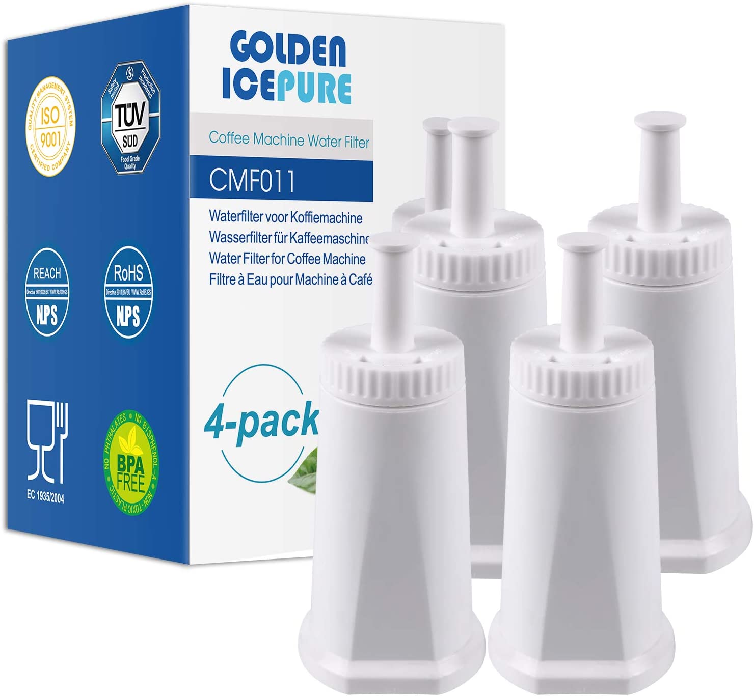 GOLDEN ICEPURE TÜV SÜD certified water filters for coffee machines Sage Claris Barista SES