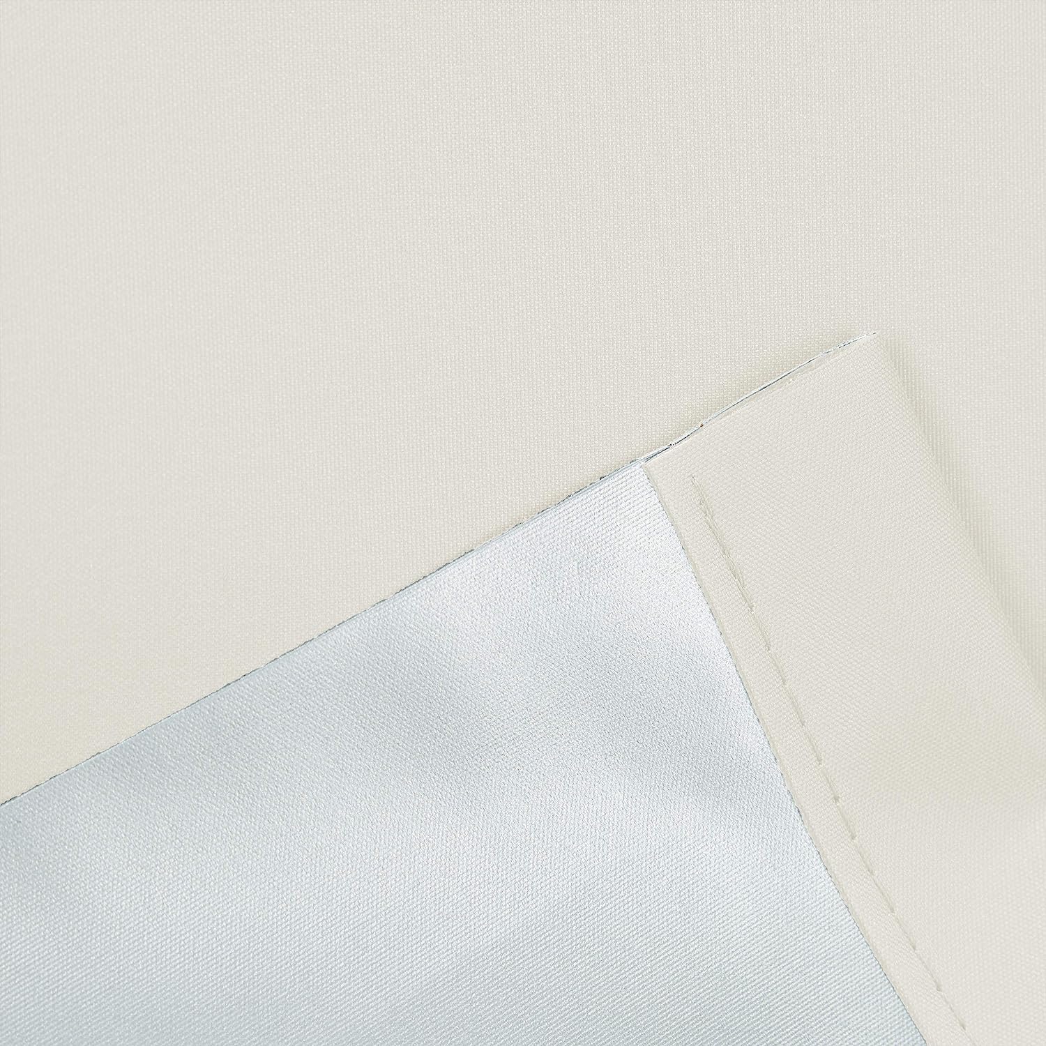 2 x Thermorollo, Verdunkelungsrollo mit Klemmfix Halterung, Hitzeschutz, Gesamt 60x160cm, Stoffbreite 56 cm, beige
