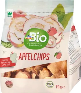 dmBio Dried fruits, apple chips, 70 g