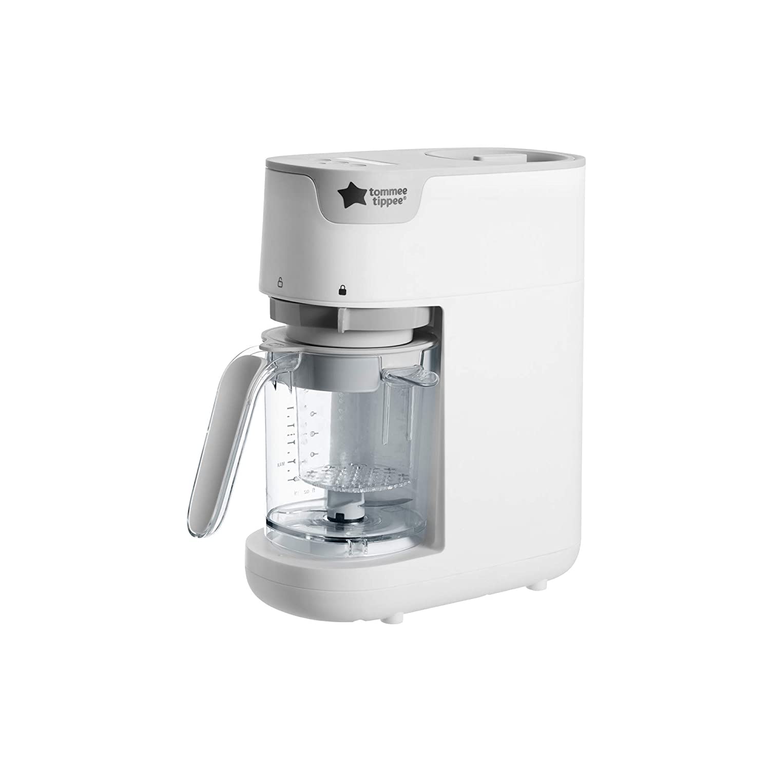 Tommee Tippee Quick Cook Baby Food Maker - Steaming and Mixing - Suitable for all Weaning Stages - White