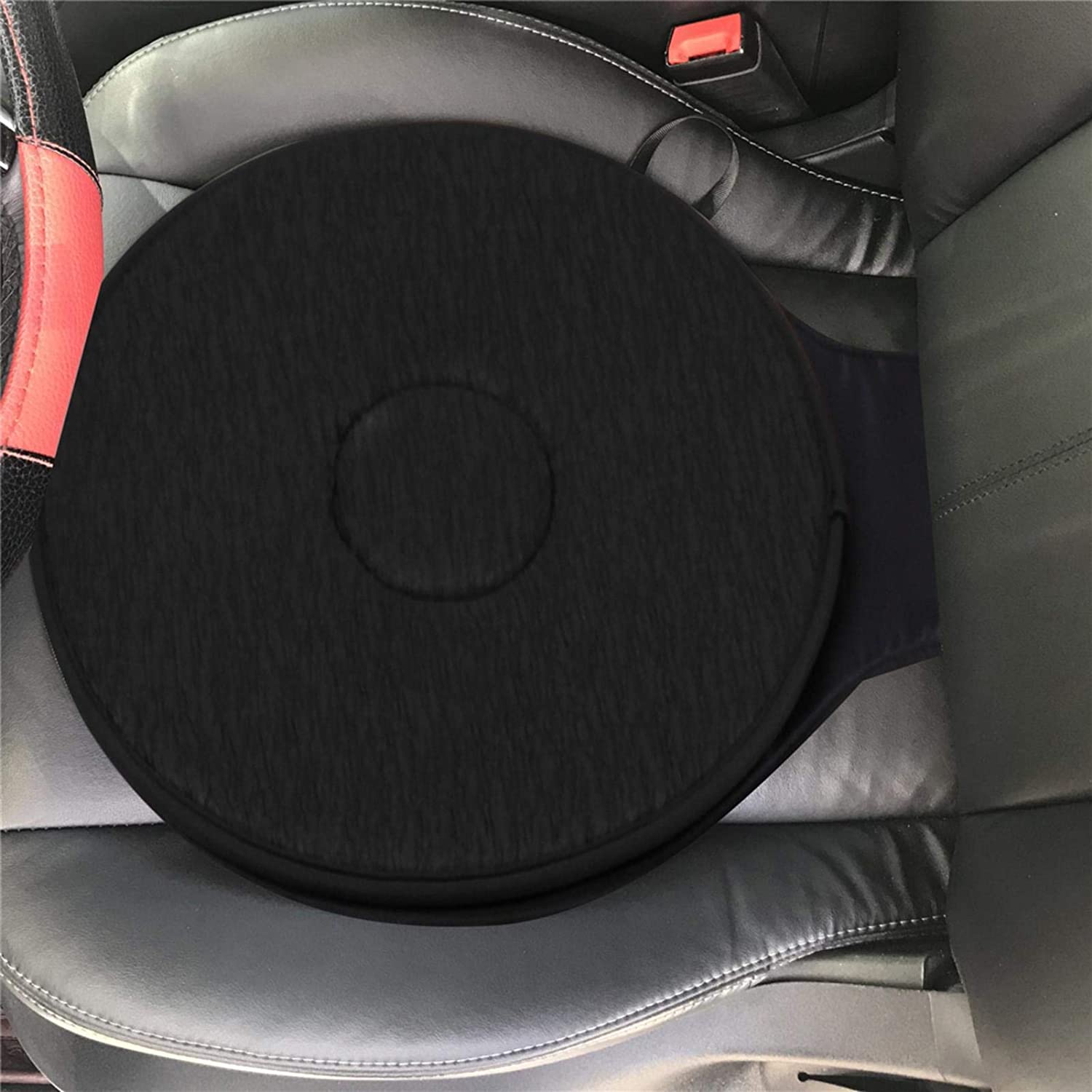 hinffinity Rotating Car Seat Swivel Cushion Round Foam Non-Slip Mobility Aid for Kids Seniors Pregnant Women Truck Drivers