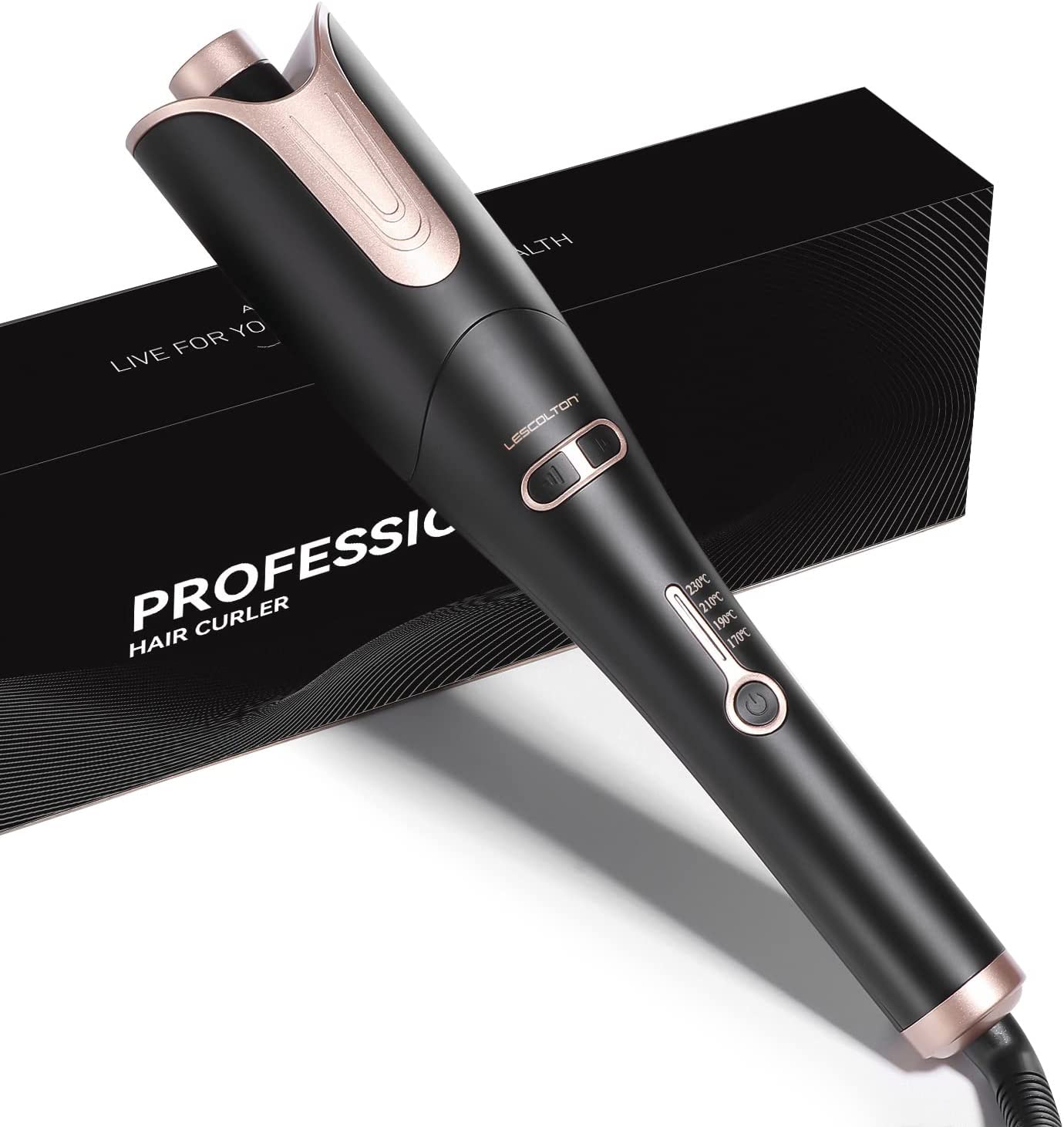 Lescolton Automatic Curling Iron, Large Curls, Innovative Automatic Curling for All Ages
