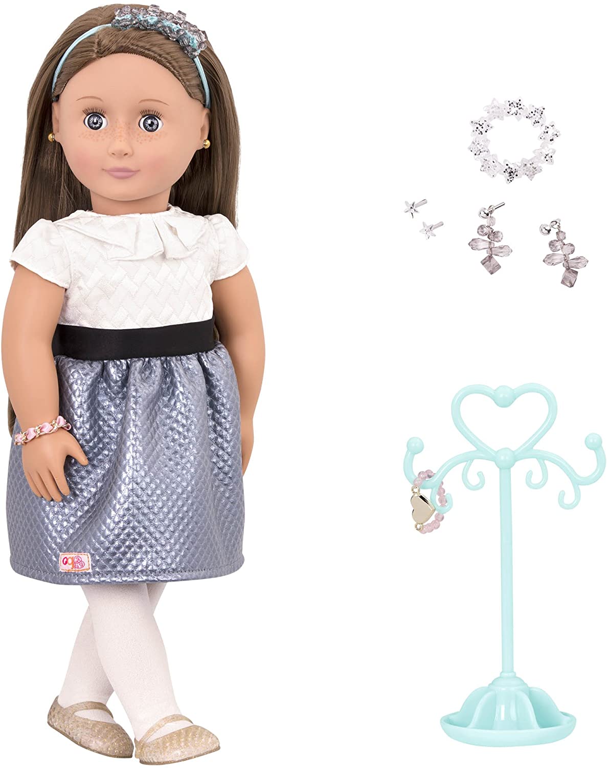 Our Generation Doll Jewellery Aliane Bd31166Z 46 Cm/18 "