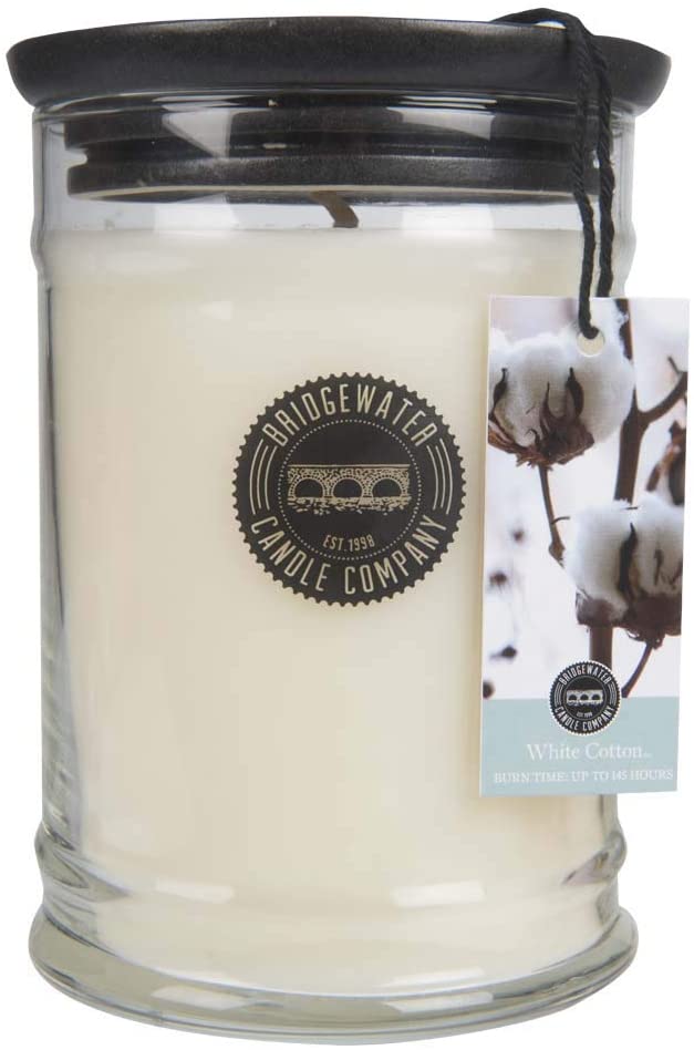 Bridgewater Candle Large Jar White Cotton 524 G