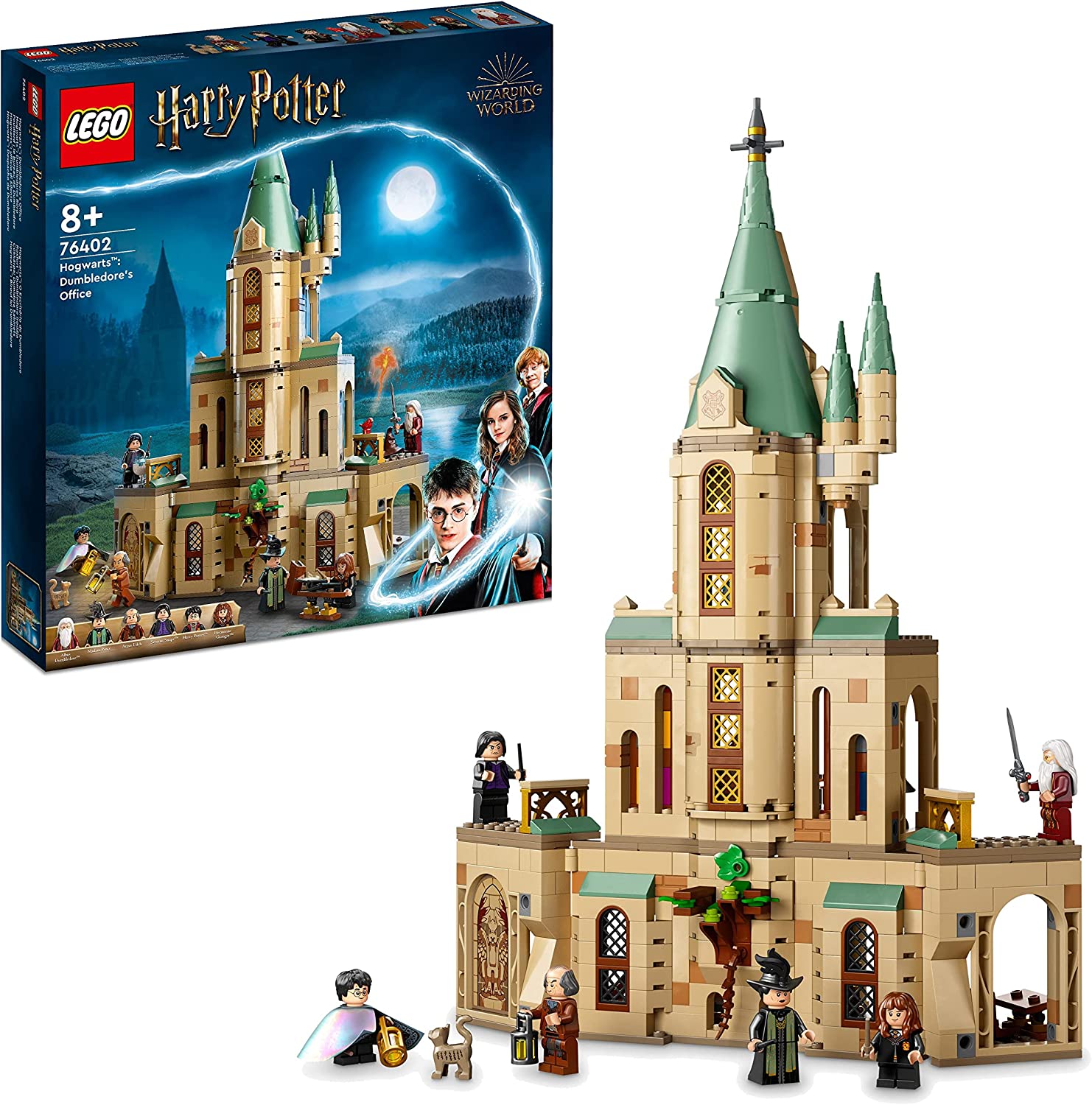 LEGO 76402 Harry Potter Hogwarts: Dumbledores Castle Expansion Set with Gryffindors Sword, 6 Mini Figures and Talking Hat