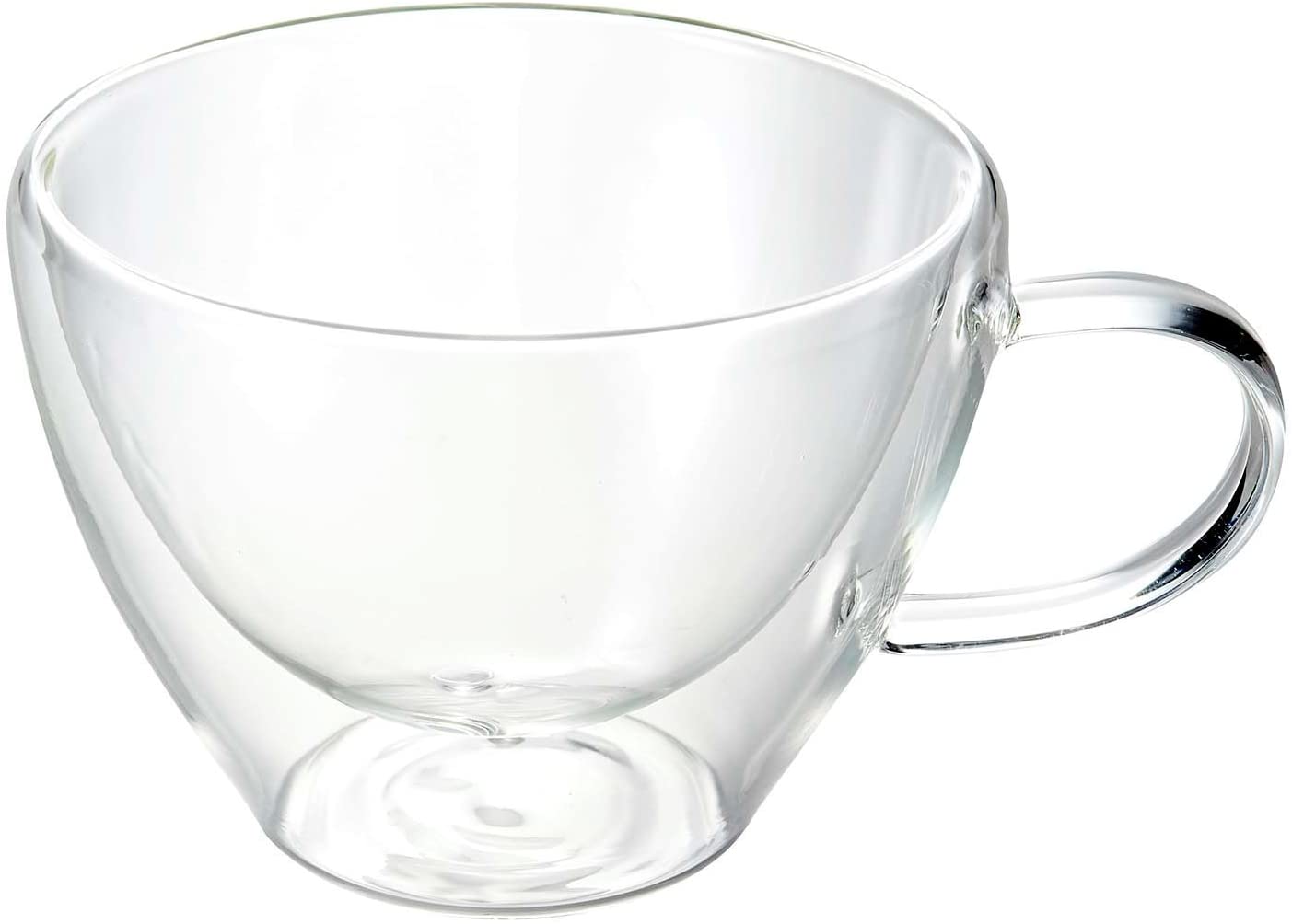 Luigi Bormioli 1442 Cappuccino Cups Double-Walled Borosilicate Glass 385 ml Set of 2