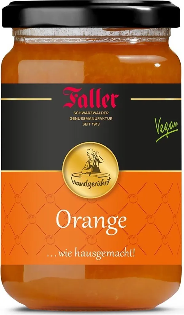 Faller Orangen Marmelade extra: Fruchtig-frischer Genuss aus dem Schwarzwald, 330g