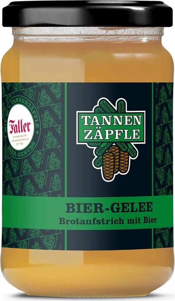 Faller Tannenzäpfle Bier-Gelee – Hausgemachter Brotaufstrich aus dem Schwarzwald 330g