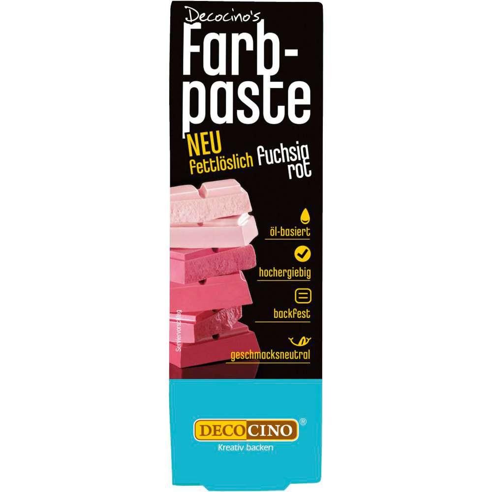 Color paste fuchsia red, fat-soluble