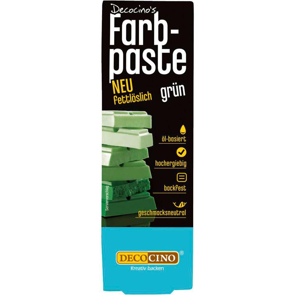 Color paste green, fat-soluble