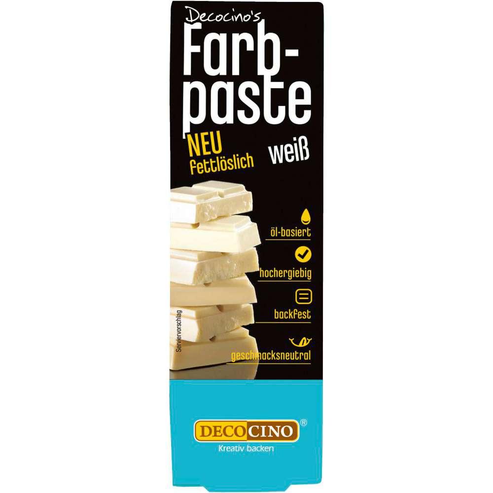 Color paste white, fat-soluble