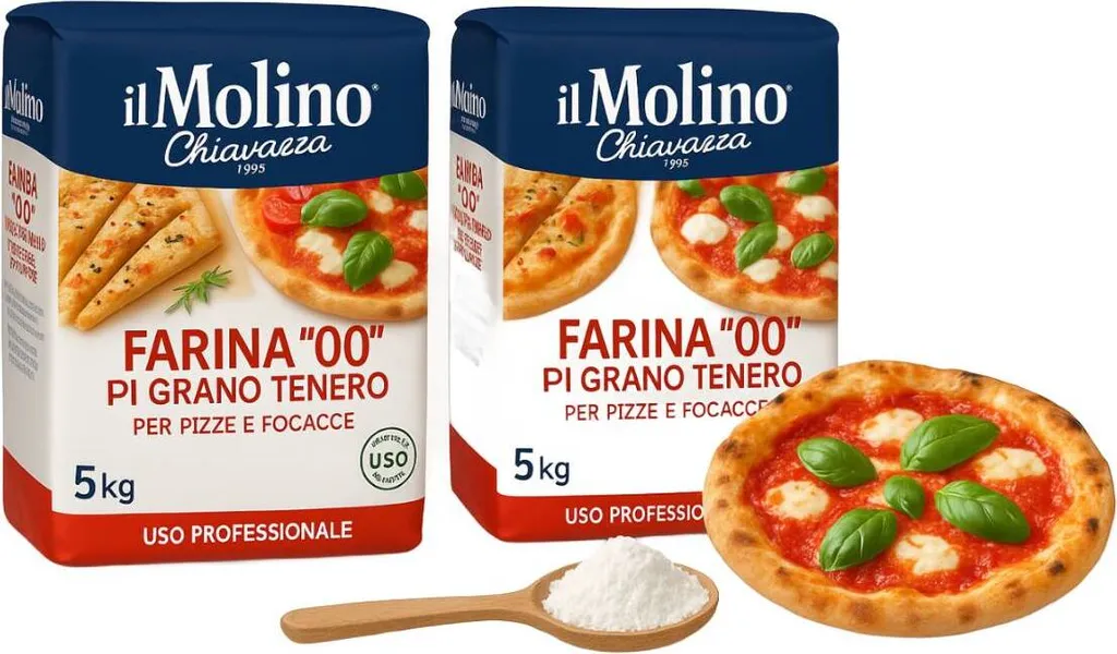Farina flour type 00 for pizza and focaccia 5kg -x2 il Molino Chiavazza