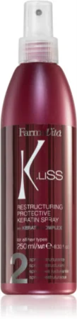 FarmaVita K.liss Keratin Heat Protection Spray for treatments with hair straighteners and curling irons