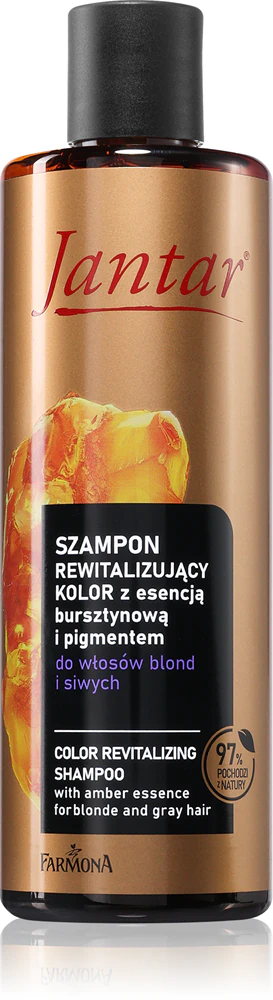 Farmona Jantar Amber Essence revitalizing shampoo for blonde and gray hair