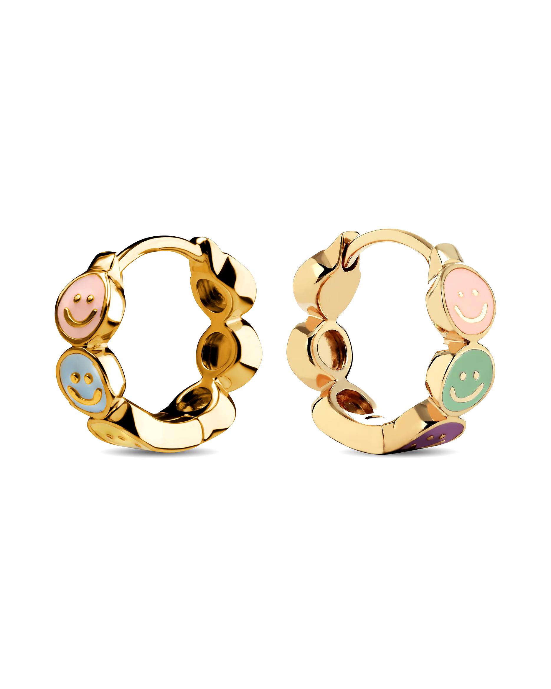 FAVS Little Friends earring hoop earrings 925 silver, enamel