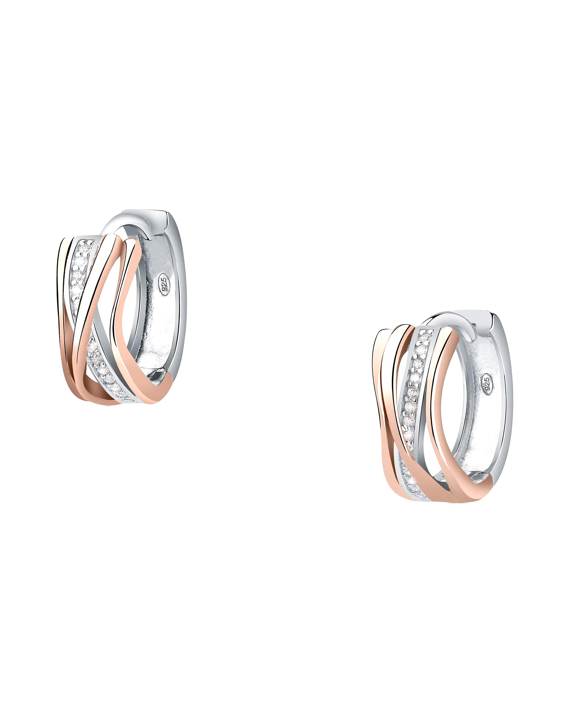 FAVS earring hoop earrings 925 silver